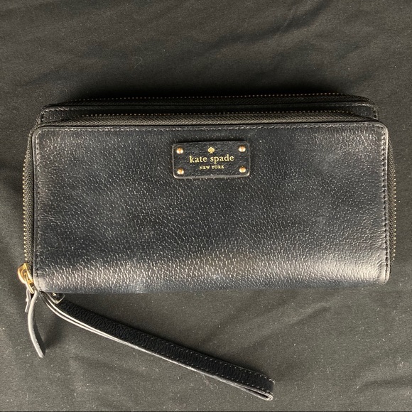 Kate Spade double zip around wristlet wallet - Picture 1 of 13